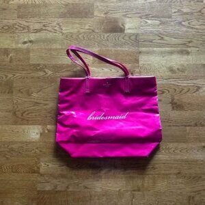 Kate Spade New York Pink Bridesmaid Tote Hand Shoulder Bag Wedding Bon Shopper